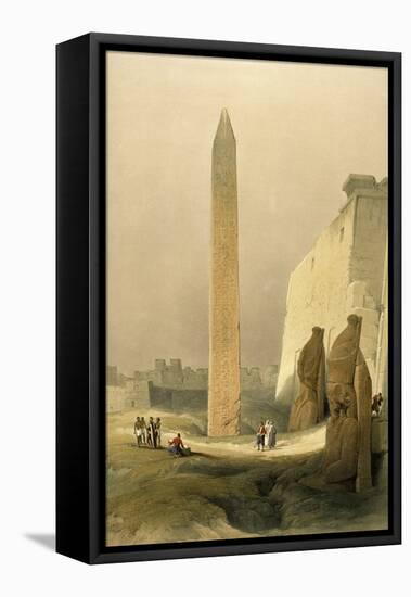 Obelisk at Luxor-David Roberts-Framed Stretched Canvas