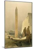 Obelisk at Luxor-David Roberts-Mounted Giclee Print