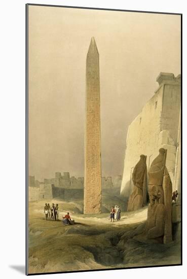 Obelisk at Luxor-David Roberts-Mounted Giclee Print