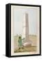 Obelisk at Monken Hadley, Hertfordshire, C1800-null-Framed Stretched Canvas