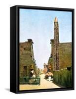 Obelisk at the Temple of Rameses Ii, Luxor, Egypt, 20th Century-null-Framed Stretched Canvas