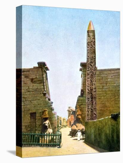 Obelisk at the Temple of Rameses Ii, Luxor, Egypt, 20th Century-null-Stretched Canvas