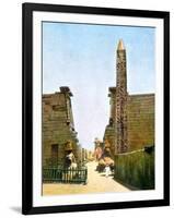 Obelisk at the Temple of Rameses Ii, Luxor, Egypt, 20th Century-null-Framed Giclee Print