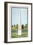 Obelisk Erected on Brockley Hill, Possibly in Lewisham, London, C1795-null-Framed Giclee Print