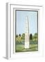 Obelisk Erected on Brockley Hill, Possibly in Lewisham, London, C1795-null-Framed Giclee Print