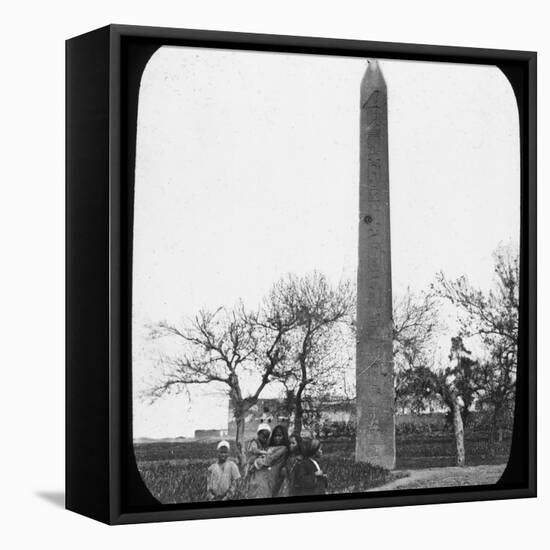 Obelisk, Heliopolis, Egypt, C1890-Newton & Co-Framed Stretched Canvas