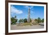 Obelisk in Front of the Pink Cabildo-Michael Runkel-Framed Photographic Print