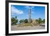 Obelisk in Front of the Pink Cabildo-Michael Runkel-Framed Photographic Print