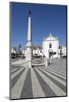 Obelisk in the Praca do Marques de Pombal, Vila Real de Santo Antonio, Algarve, Portugal, Europe-Stuart Black-Mounted Photographic Print