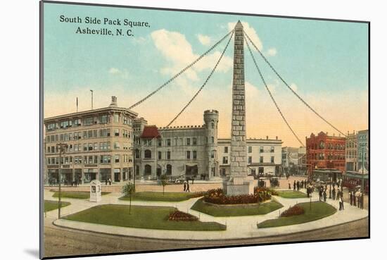 Obelisk in Town Square, Asheville, North Carolina-null-Mounted Art Print