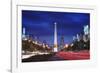 Obelisk of Buenos Aires and Avenida 9 De Julio-Jon Hicks-Framed Photographic Print