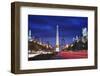 Obelisk of Buenos Aires and Avenida 9 De Julio-Jon Hicks-Framed Photographic Print