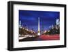 Obelisk of Buenos Aires and Avenida 9 De Julio-Jon Hicks-Framed Photographic Print