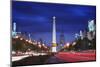 Obelisk of Buenos Aires and Avenida 9 De Julio-Jon Hicks-Mounted Photographic Print