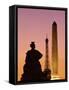 Obelisk of Luxor and Eiffel Tower-Marco Cristofori-Framed Stretched Canvas