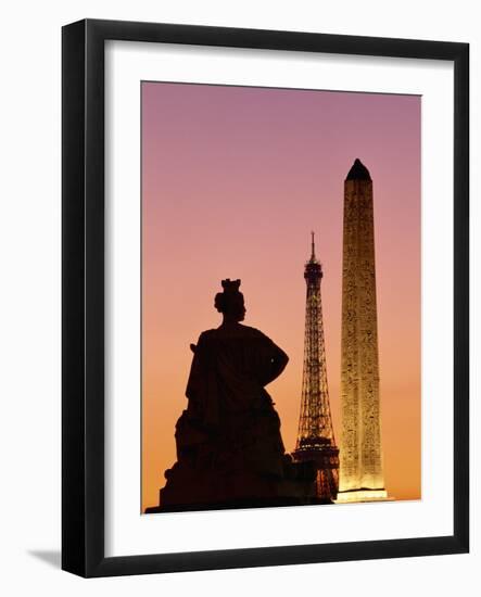 Obelisk of Luxor and Eiffel Tower-Marco Cristofori-Framed Photographic Print