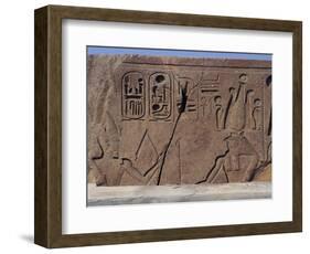 Obelisk of Ramesses II, Tanis, Detail-null-Framed Giclee Print