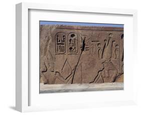 Obelisk of Ramesses II, Tanis, Detail-null-Framed Giclee Print