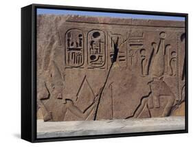 Obelisk of Ramesses II, Tanis, Detail-null-Framed Stretched Canvas