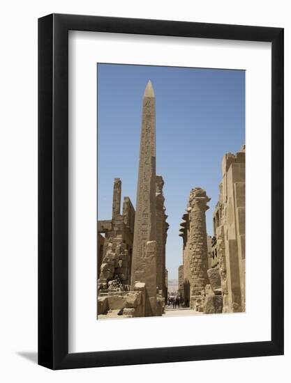 Obelisk of Tuthmosis, Karnak Temple, Luxor, Thebes, Egypt, North Africa, Africa-Richard Maschmeyer-Framed Photographic Print