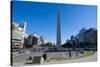 Obelisk on Plaza Republica, Buenos Aires, Argentina, South America-Michael Runkel-Stretched Canvas