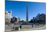 Obelisk on Plaza Republica, Buenos Aires, Argentina, South America-Michael Runkel-Mounted Photographic Print