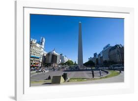 Obelisk on Plaza Republica, Buenos Aires, Argentina, South America-Michael Runkel-Framed Photographic Print