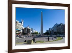 Obelisk on Plaza Republica, Buenos Aires, Argentina, South America-Michael Runkel-Framed Photographic Print