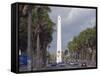 Obelisk, Santo Domingo, Dominican Republic, West Indies, Caribbean, Central America-Christian Kober-Framed Stretched Canvas