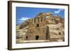 Obelisk Tomb (Upper Structure), Bab As-Sig Triclinium (Lower Structure), Petra, Jordan, Middle East-Richard Maschmeyer-Framed Photographic Print