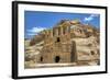 Obelisk Tomb (Upper Structure), Bab As-Sig Triclinium (Lower Structure), Petra, Jordan, Middle East-Richard Maschmeyer-Framed Photographic Print