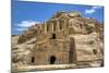 Obelisk Tomb (Upper Structure), Bab As-Sig Triclinium (Lower Structure), Petra, Jordan, Middle East-Richard Maschmeyer-Mounted Photographic Print