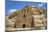 Obelisk Tomb (Upper Structure), Bab As-Sig Triclinium (Lower Structure), Petra, Jordan, Middle East-Richard Maschmeyer-Mounted Photographic Print