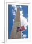 Obelisk with American Flag in National Mall, Washington Monument-mrcmos-Framed Photographic Print