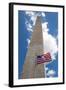 Obelisk with American Flag in National Mall, Washington Monument-mrcmos-Framed Photographic Print