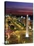 Obelisko, Avenida 9 de Julio, Buenos Aires, Argentina-Peter Adams-Stretched Canvas
