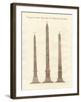 Obelisks and Egyptians-null-Framed Giclee Print