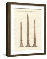 Obelisks and Egyptians-null-Framed Giclee Print