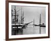 Obelisks and Ships at Suez Canal Entrance-null-Framed Photographic Print