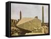 Obelisks at Karnak, Egypt-English Photographer-Framed Stretched Canvas