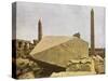 Obelisks at Karnak, Egypt-English Photographer-Stretched Canvas