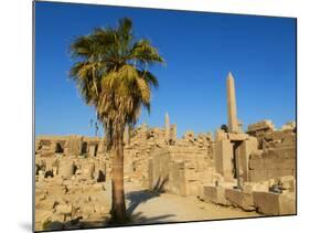 Obelisks of Tuthmosis I and Hatshepsut, Temple of Amun, Karnak, Thebes, UNESCO World Heritage Site,-Tuul-Mounted Photographic Print