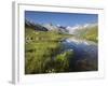 Oberaarhorn, Oberaargletscher, Triebtenseewli, Grimselpass, the Bernese Oberland, Switzerland-Rainer Mirau-Framed Photographic Print