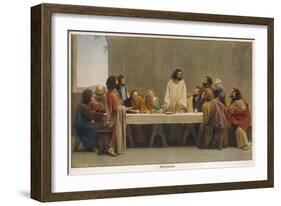 Oberammergau - Supper-null-Framed Art Print