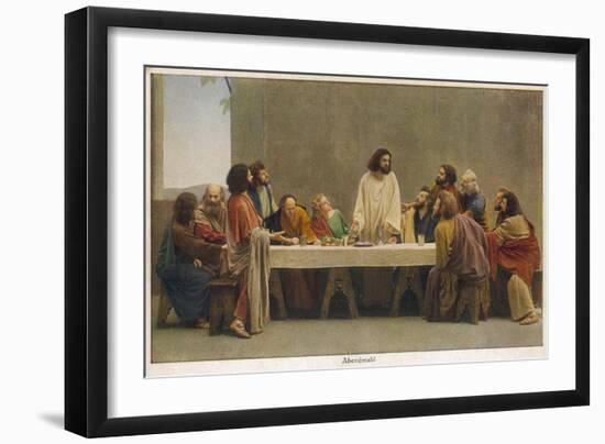 Oberammergau - Supper-null-Framed Art Print