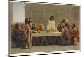 Oberammergau - Supper-null-Mounted Art Print