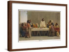 Oberammergau - Supper-null-Framed Art Print