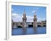 Oberbaum Bridge and River Spree, Berlin, Germany-Hans Peter Merten-Framed Photographic Print