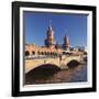 Oberbaum Bridge between Kreuzberg and Friedrichshain, Spree River, Berlin, Germany, Europe-Markus Lange-Framed Photographic Print