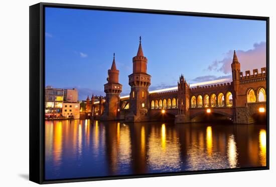 Oberbaum Bridge-noppasin wongchum-Framed Stretched Canvas